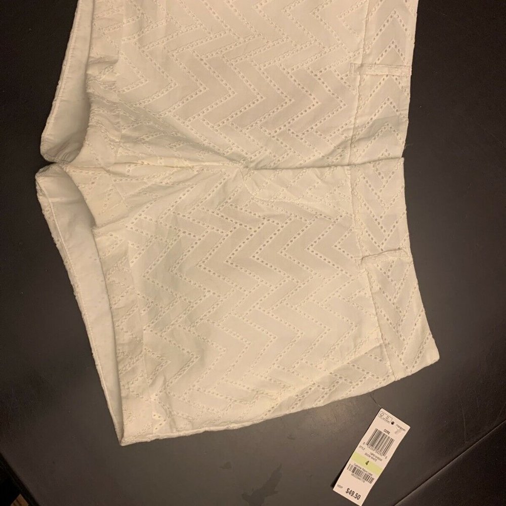 Maison Jules Ivory Eyelet Maddie Lace Shorts